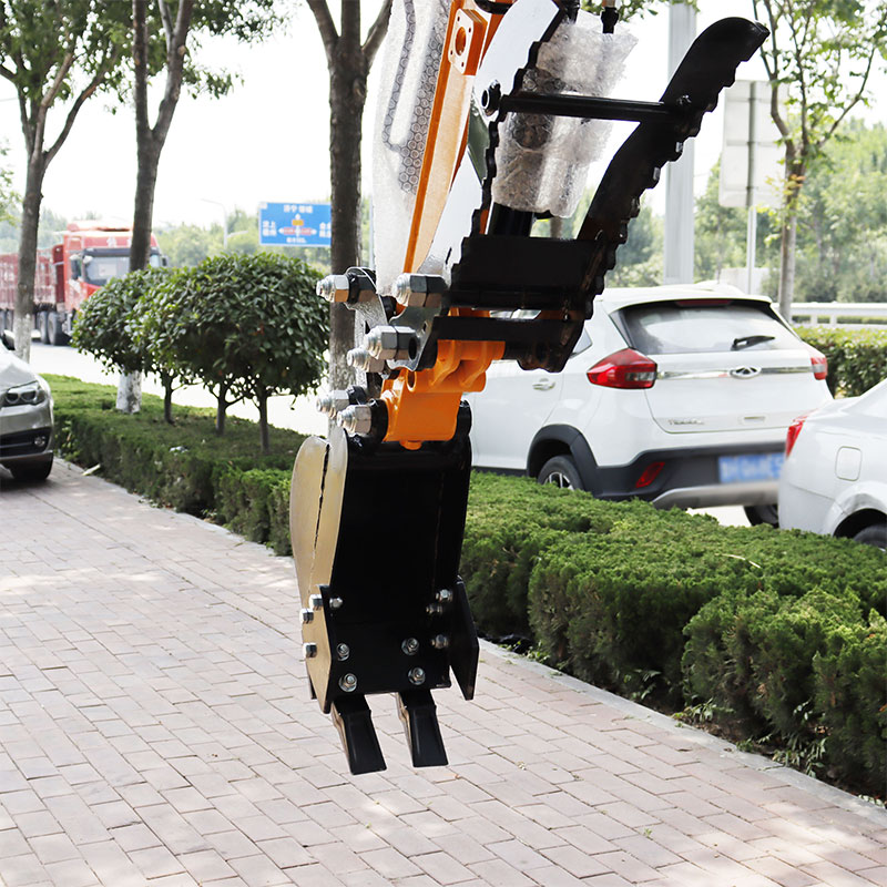 이빨이 있는 좁은 양동이