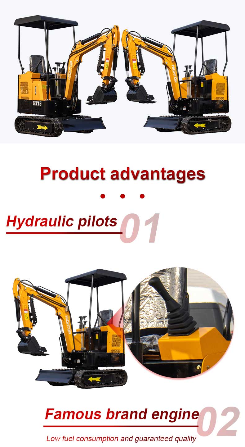 Miniescavadeira de esteira 1.5T Miniescavadeira de esteira 1.5T