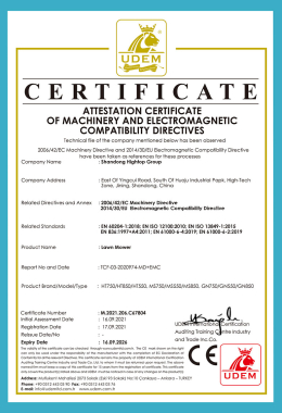 2021 Lawn mower Haituo CE certificate