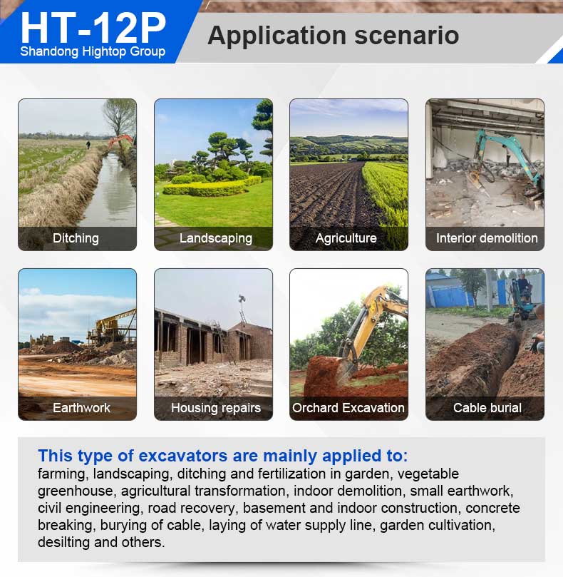 Miniescavadora HT12P Miniescavadora HT12P