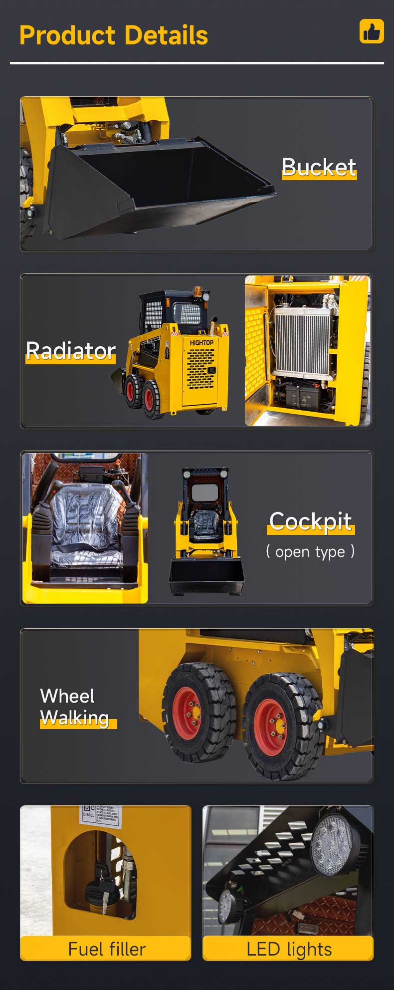 HTHY25 Minilastare på hjul HTHY25 Minilastare på hjul