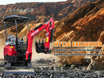 Miniexcavadora HT12G para espacios estrechos