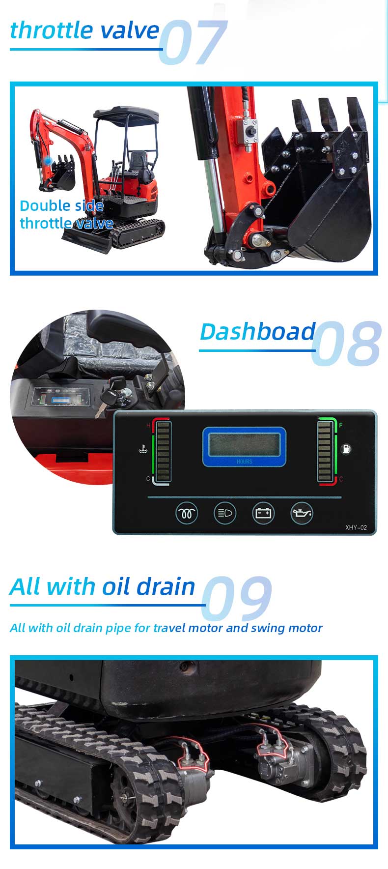 HT18-3 Hydraulisk minigrävmaskin HT18-3 Hydraulisk minigrävmaskin