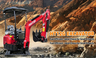 Miniexcavadora HT12G para espacios estrechos