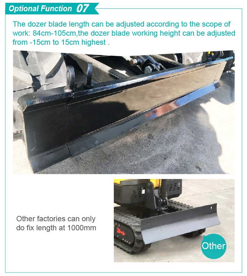 Mini-excavatrice sur chenilles 1T Mini-excavatrice sur chenilles 1T