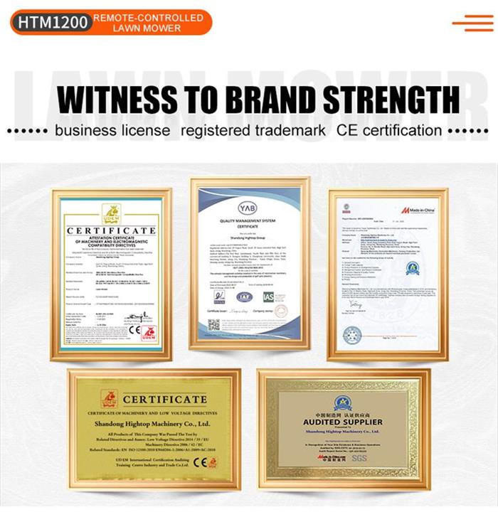 HTM1200 intelligens távirányítású fűnyíró