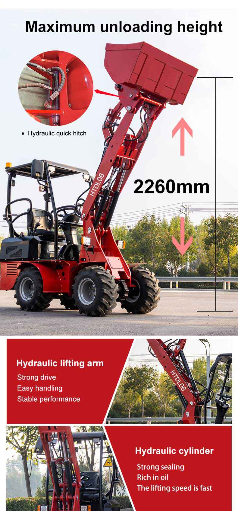 Cargador de ruedas HTDL06