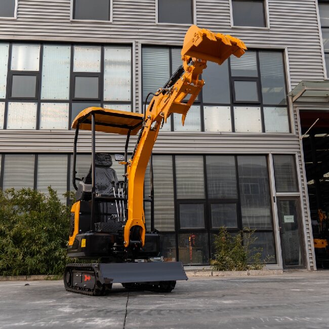 Minigrävmaskin med band