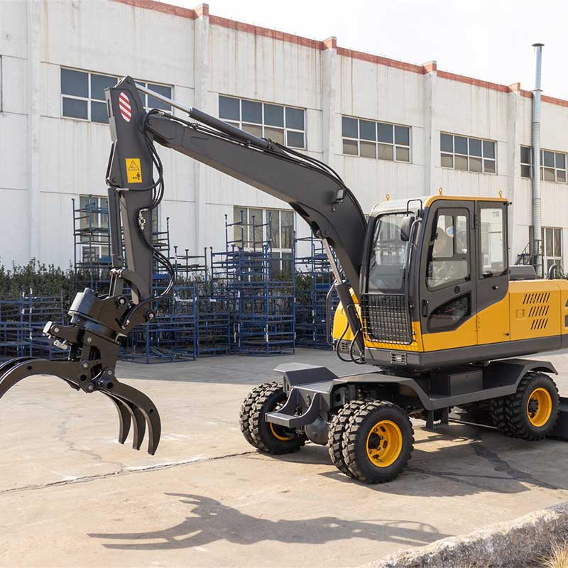 8000KG 휠 굴삭기