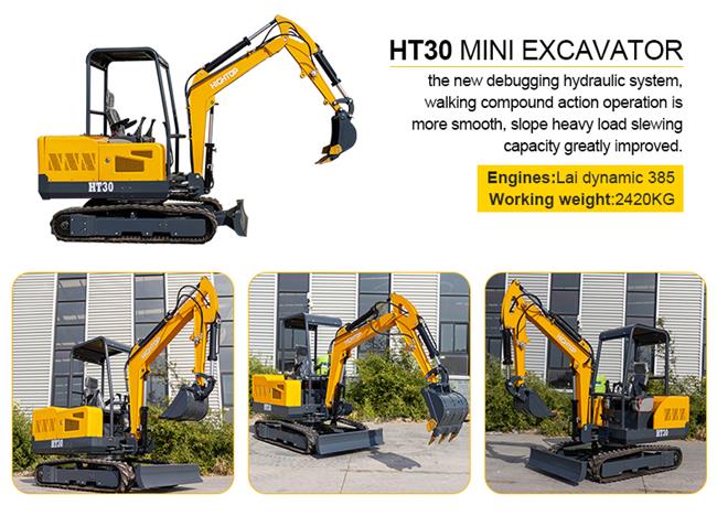 Página de detalles de la excavadora HT30