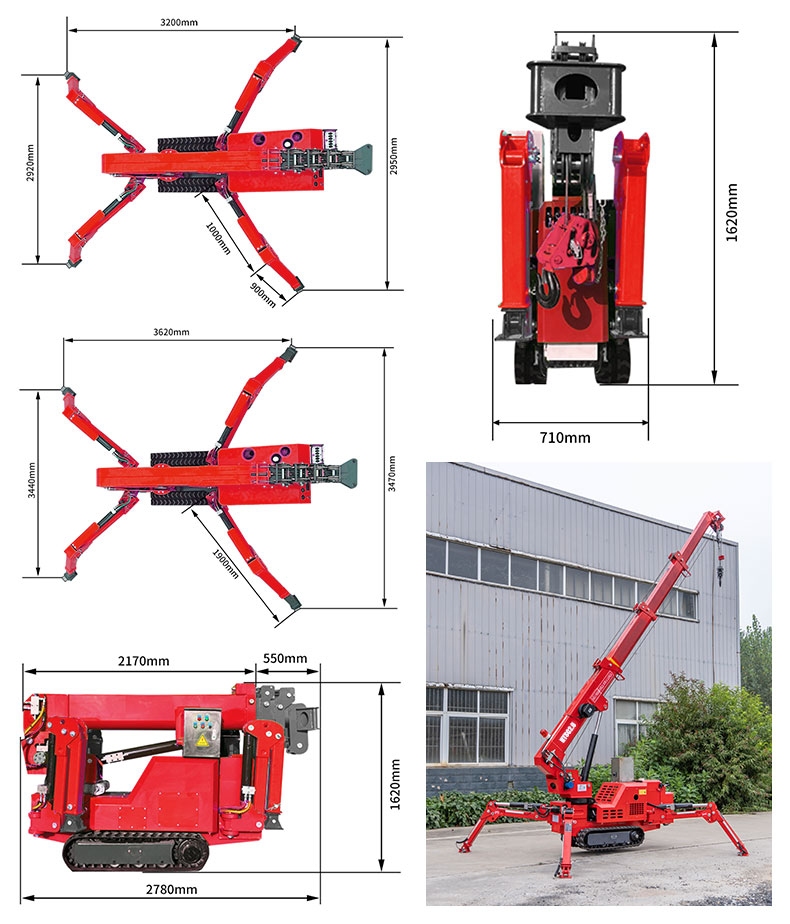 Bilder des 2-Tonnen-Spinnenkrans mit 360°-Drehung-hightop.jpg Bilder des 2-Tonnen-Spinnenkrans mit 360°-Drehung-hightop.jpg