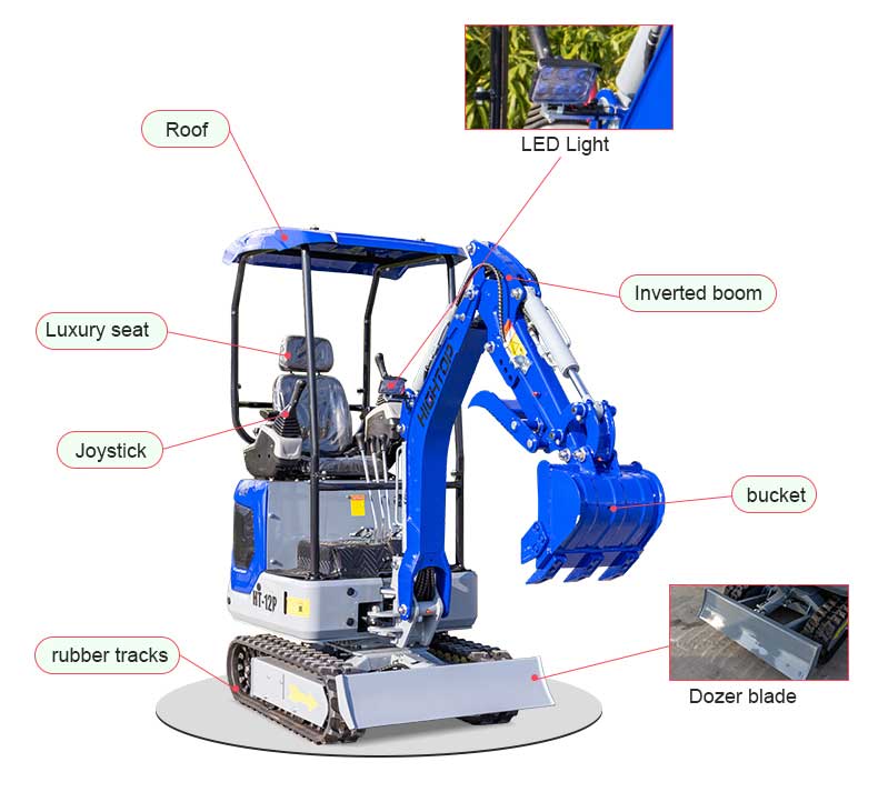 Miniescavadora HT12P Miniescavadora HT12P