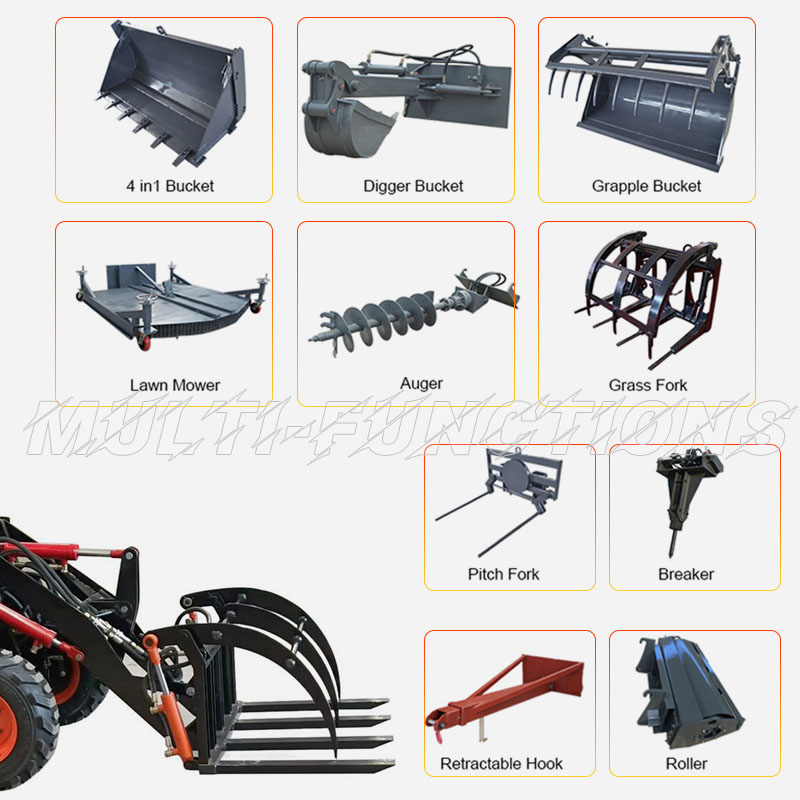 HTML16 мини -колесный погрузчик