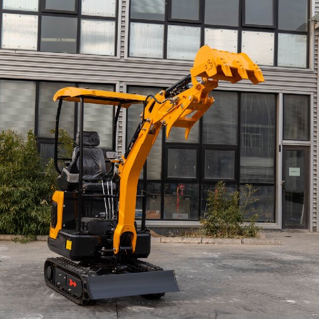 Liten minigrävmaskin