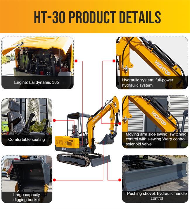 Página de detalles de la excavadora HT30
