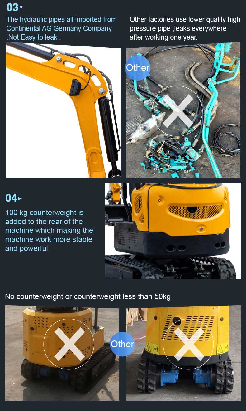 1тонный мини-экскаватор