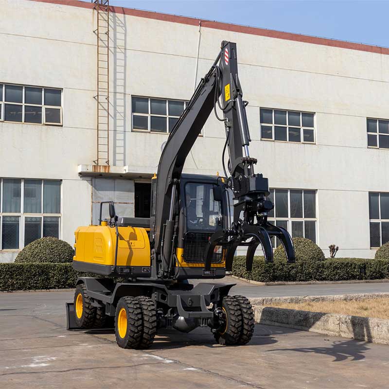 8000KG 휠 굴삭기